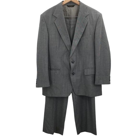 Sutter & Grant Vintage 2 Piece Houndstooth Jacket & Pant 46R - Picture 1 of 8